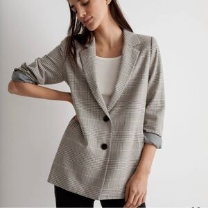 Madewell The Dorset Blazer in Galloway Plaid NH844 size extra large